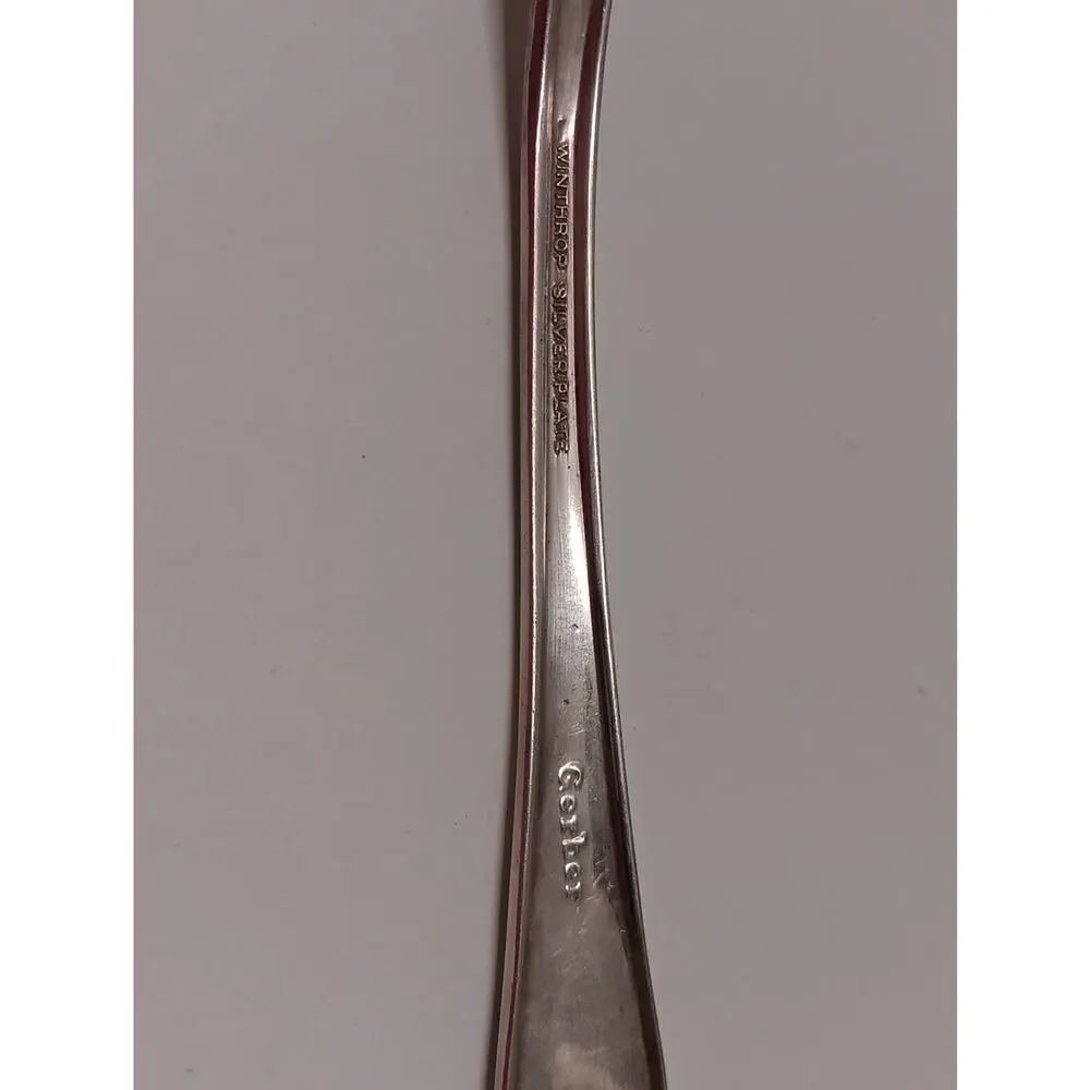 Vintage Gerber Baby Spoon Winthrop Silver plated